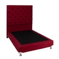 thumbnail image 3 of Box Base Cama Individual + Cabecera Capri Rojo Dicasa  Red, 3 of 8