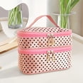 thumbnail image 6 of TACILIP Make up Bags, Cosmetic Bag Portable Travel Organizer Handheld Double Zip Storage Bag, Gifts for Her, 6 of 6
