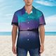thumbnail image 2 of Fotbe Night At Lake Aurora Camisa Hawaiana para Hombre Unisex – Camisa Casual de Verano con Botones de Manga Corta de Algodón y Lino,Medium, 2 of 7