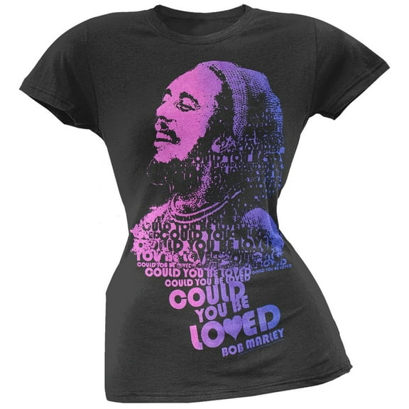 Bob Marley Women's Juniors Could You Be Loved Short Sleeve T Shirt