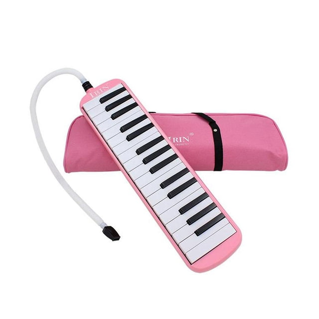Melodica 32 Teclas, Armónica de Teclado Estilo Piano con Funda de Transporte para Manguera de Boquilla para Principiantes, Regalo para Niños Rosado Sunnimix 32 teclas Melodica