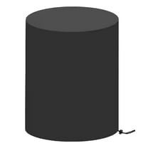 IDEANATEGRATE 1Pack Cooler Table Cover Waterproof Round Patio Furniture 22.79X20.83X20.83in Black Oxford Cloth