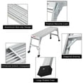 thumbnail image 5 of Work Platform Aluminum Portable Bench Folding Ladder Capacity 225 LBS 40", 5 of 7