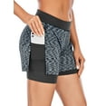 thumbnail image 6 of DODOING 2/ 1 Packs High Waist with Pockets Yoga Short Tummy Control Athletic Non See-Through Yoga Shorts, 6 of 8
