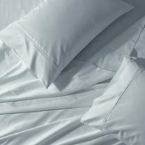 Crispy Soft Split King Adjustable Bed Sheets Abripedic 100% Cotton Percale Sheets - Sea