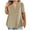 Khaki, variant on Womens Tops Oversized T Shirts Short Sleeve Crewneck Summer Casual Loose Basic Tee Shirt 2025 Trendy Fashion Clothes Sky Blue L