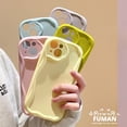thumbnail image 3 of Carcasa Compatible Para Huawei P30 Pro Nova 10 9 SE 9 8 Funda Para Teléfono Crema Patrón De Onda Macarons Pareja Cubierta Trasera Móvil Piel Sensación Suave Líquido A Prueba De Golpes Fundas, 3 of 4