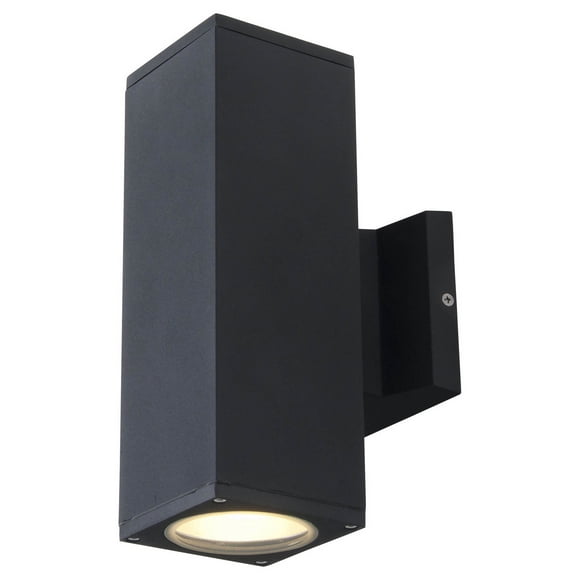 DVI Lighting DVP115015BK Applique Murale Extérieure, Luminaire Noir Mat 2 Lumières