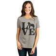 thumbnail image 2 of Love Great Pyrenees Women's Fashion Relaxed T-Shirt Tee Heather Tan 2X-Large, 2 of 3