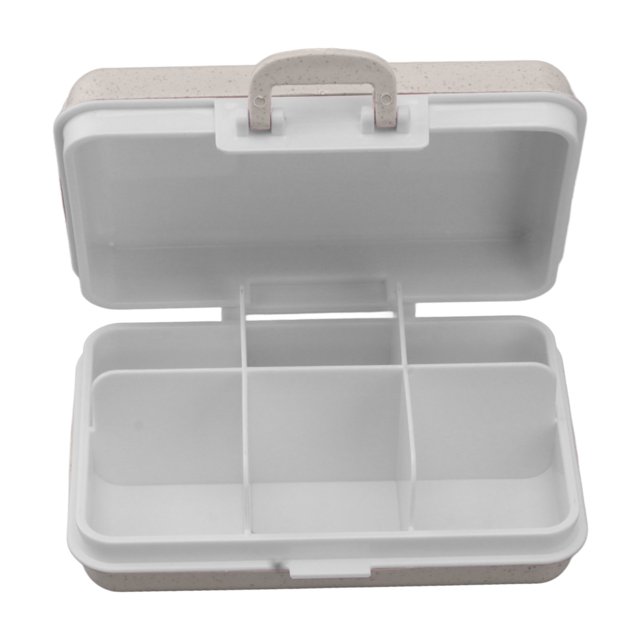 Caja Organizadora de Pastillas Pastillero Impermeable de 6 Compartimentos Envase Plástico Hermético de la Medicina para el Bolsillo ANGGREK