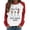 White, variant on Fesfesfes Women's Raglan Sweatshirt Xmas Printed Long Sleeve Shirts Round Neck Casual Tops