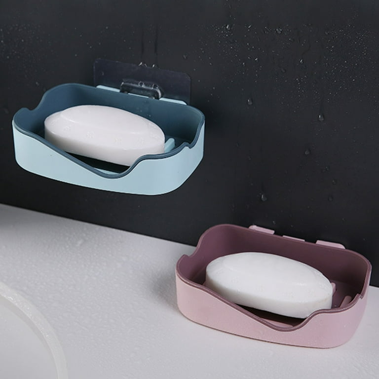 Yesbay Soap Holder Soap Holder Hollow Smile Face Thicken PP Self