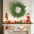 thumbnail image 2 of chaungfeng Christmas Pines Needle Wreath, Green Artificial Wreath, for Home Front Door Porch Table Centerpieces Candle Rings Wall Window Cabinets Farmhouse Decorations, 2 of 6