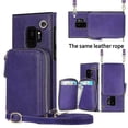 thumbnail image 5 of Funda tipo cartera para Samsung S9 con tarjetero y correa para el hombro para mujer, 5 of 5