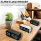 thumbnail image 3 of Radio Digital Reloj Despertador Altavoz Espejo Pantalla LED Reloj Despertador Dual 50 Batería Grande Diseño Elegante con Música de Tarjeta TF, 3 of 8