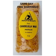Candelilla Wax Flakes Organic Vegan Beads Pastilles Prime 100% Pure 4 Oz