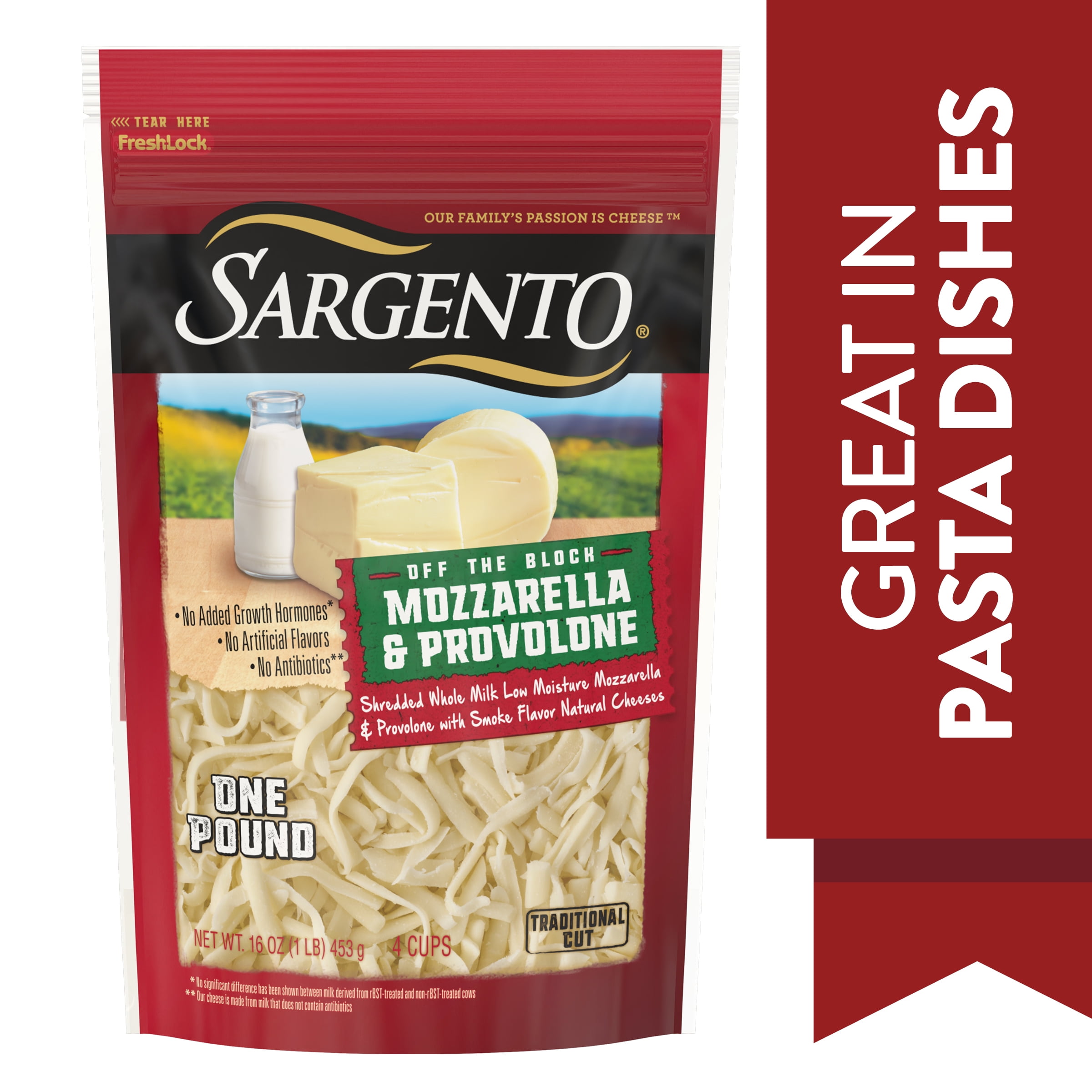 Sargento® Shredded Mozzarella & Provolone with Natural Smoke Flavor