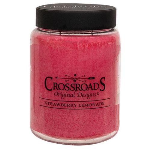 CWI Gifts Strawberry Lemonade Jar Candle 26oz
