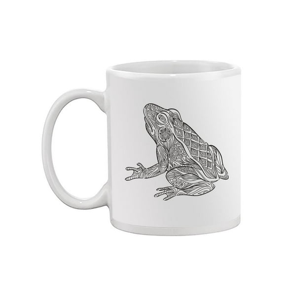 Frog In Zentangle Style Mug - Image by Shutterstock