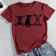 thumbnail image 1 of PENGXIANG Femmes Drôle Ferme Chèvre T-Shirt Gris Foncé-S, 1 of 3