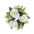 thumbnail image 3 of Anillo de vela BLESIY decoración del hogar corona de rosas artificiales 23 cm, 3 of 8