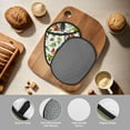 thumbnail image 4 of Naloa Mosaic Forest Squirrel Silicone Pot Holders, Oven Mitts Heat Resistant Hot Pads, Non Slip Pot Holder for Kitchen Baking and Cooking 9.4 x 7.5 Inches, 4 of 7
