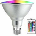 thumbnail image 5 of LED Color Bulbs 20W Waterproof E27 Par38 RGB LED Bulb with 24 Key IR Remote Control (RGB and Cool White), 5 of 5