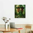 thumbnail image 3 of Nawypu Watercolor St Patricks Highland Cows, Highland Cow Art, St Patricks Day Clover Shamrocks, Abstract Wall Art, Canvas, 3 of 5