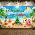 thumbnail image 7 of Colorful Design Christmas in July Beach Theme Summer Holiday Banner for Tropical Celebration Outdoor Party Festive Gathering, 7 of 7