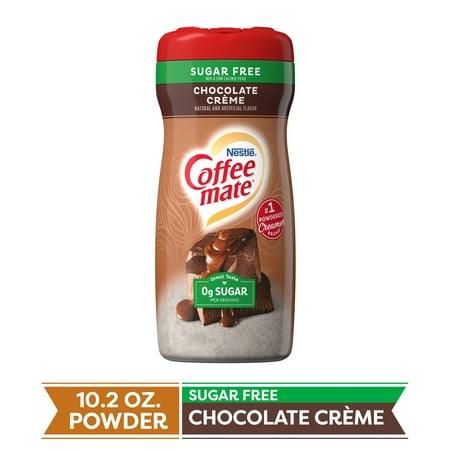 (3 pack) COFFEE MATE Sugar Free Creamy Chocolate Powder Coffee Creamer 10.2 oz. Canister