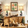 thumbnail image 2 of Juego de 2 lámparas de mesa Hamud Rustic Farmhouse Bear con USB, 2 of 7