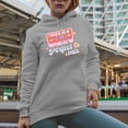 thumbnail image 2 of Distressed You and I Are the Perfect Mix - 90s Retro Valentine's Day Cassette Tape Art Merch Gift, Heather Grey Hooded Sweatshirt or Hoodie, 2XL, 2 of 5