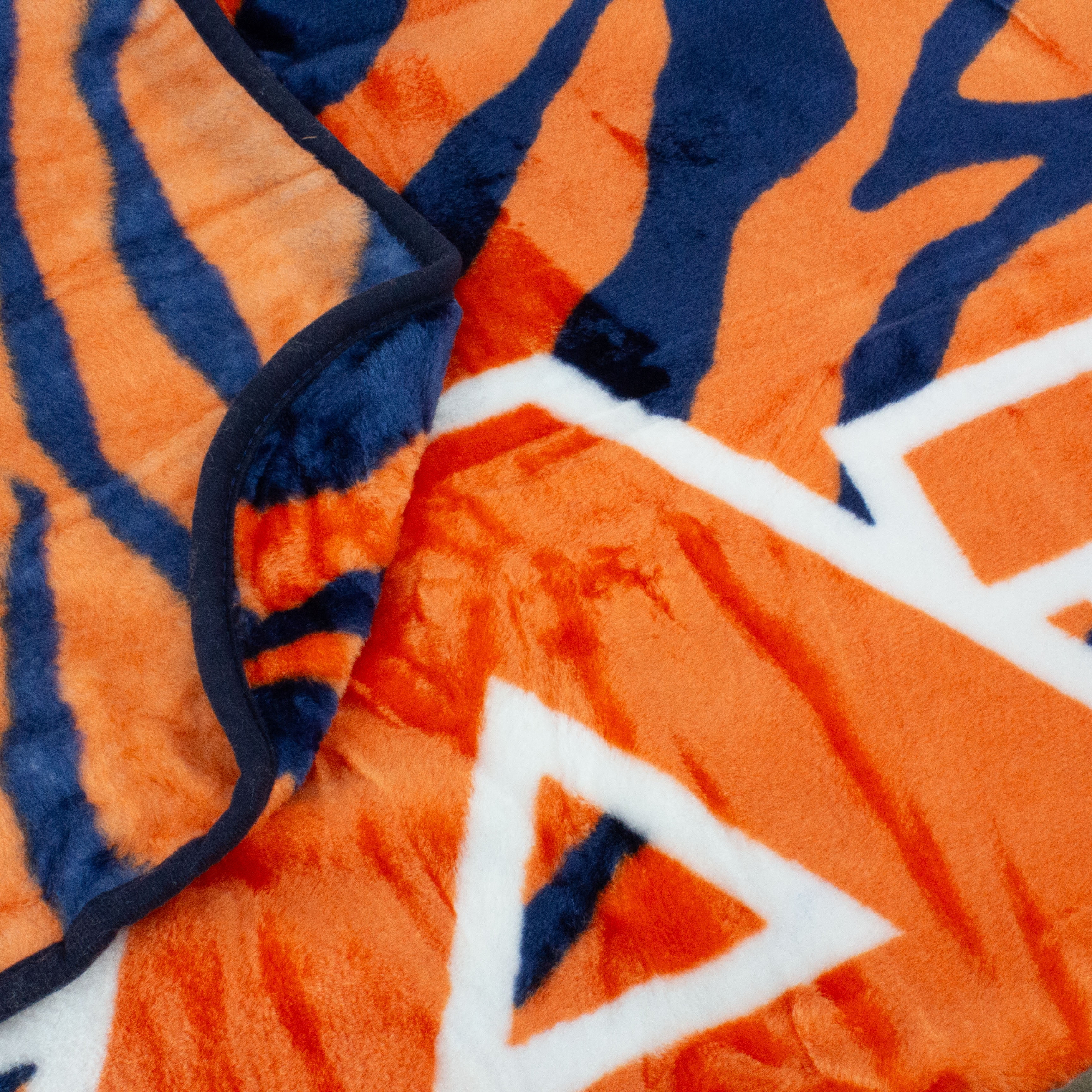 College Covers Everything Comfy Auburn Tigers Soft Raschel Throw Blanket, 60" x 50"
