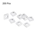 thumbnail image 2 of Unique Bargains Square Nuts, M4x6mmx2mm Zinc-Plated Metric Coarse Thread Assortment Kit, 200pcs, 2 of 5