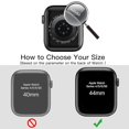 thumbnail image 2 of JETech Case with Screen Protector Compatible with Apple Watch SE (2022/2020) /Series 6 5 4 44mm, Overall Protective Cover, Built-in Tempered Glass Film High Sensitivity, 2 Pack (Gold), 2 of 6