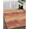 thumbnail image 3 of Ahgly Company Tapis Rectangulaire Lavable en Machine Rouge Pamplemousse Transitionnel, 2 Pieds x 5 Pieds, 3 of 7