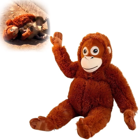 Punch Monkey,Punch Monkey Plush,Punch Monkey Plushie Toy Long Arm Monkey Stuffed Animals Monkey For Gift And Nursery Decor Stress Reliever Soft Squeezable Fabric Long Arms Safe(26IN)