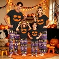 thumbnail image 7 of Halloween Family Pajamas Set Long Sleeve Crew Neck, Soft Matching Halloween Pajamas with Sunglasses Pumpkin & Candy Stripe Print, Festive Family Halloween Pajama Set, 7 of 7