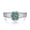 Blue Green, variant on Exquisite 2 Carat Moissanite Rings Women Oval Cut D Color VVS1 S925 Sterling Silver Lab Created Diamond Wedding Bands Ideal Choice for Couple Parties Date Travel