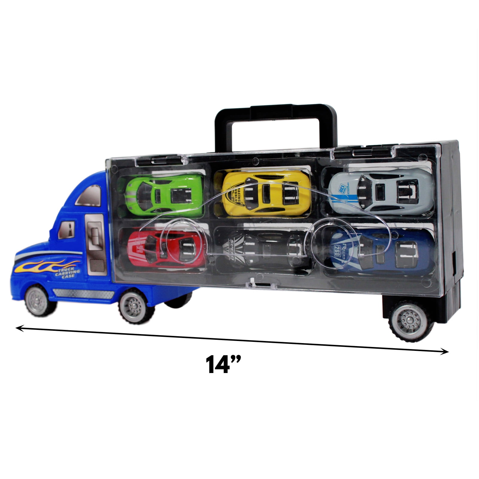 toy semi truck car hauler