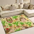 thumbnail image 2 of SKYSONIC Lightweight Soft Area Rugs Sand Desert Hedgehogs Cactuses Floor Mat for Kids Playing Room Hardwood Floor Living Room 63x48 inch Nursery Rugs, 2 of 6