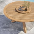 thumbnail image 3 of Modway Wellspring 63" Outdoor Patio Teak Wood Dining Table in Natural, 3 of 6