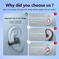 thumbnail image 2 of VEAT00L Open-Ear Headphones, Wireless Clip On Earbuds with Digital Display Charging Case 68 Hours Playtime, Lightweight Comfort, Stable Fit, Open-Ear Safety Design for Active and Office Use, 2 of 9