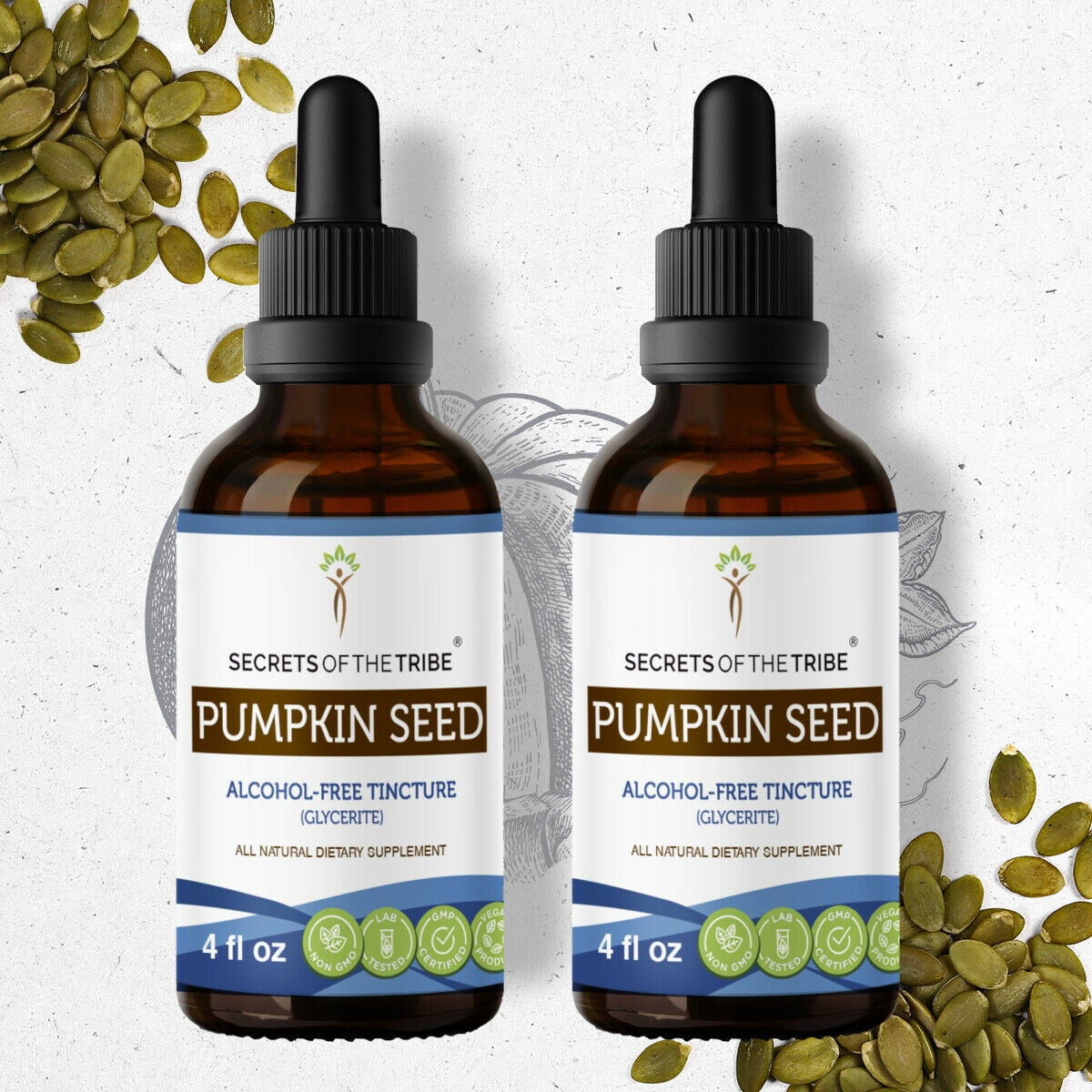 Pumpkin Seed Tincture AlcoholFREE Extract, Cucurbita Pepo Healthy