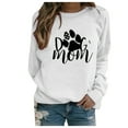 thumbnail image 2 of Blczomt White Women Sweatshirt Fall Fashion Pullover Crewneck Preppy Sweatshirts Long Sleeve Graphic Dog Mom Tops for Women, 2 of 6