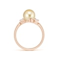 thumbnail image 2 of Angara Classic Golden South Sea Cultured Pearl Bypass Ring in 14K Rose Gold for Women | June Birthstone Jewelry for Her, 2 of 8