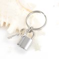 thumbnail image 3 of Personalize Stainless Steel Lock with Key Urn Locket Cremation Jewelry for Ashes Urn Keyring Lockets for Ashes Keepsake Keychain Memorial Jewelry, 3 of 5