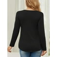 thumbnail image 5 of Yawrut Ladies Maternity ruffled Pleated Stretch Slim Comfortable long sleeve top, 5 of 6