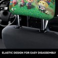 thumbnail image 4 of Animal Crossing Funda Protectora Universal para Reposacabezas de Coche, Funda Elástica para Reposacabezas de Asiento de Auto, Funda de Tela Antipolvo, Accesorios de Interior 2 Piezas, 4 of 6