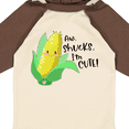 thumbnail image 4 of Inktastic Aw, Shucks, I'm Cute Corn Humor Boys or Girls Long Sleeve Baby Bodysuit, 4 of 5